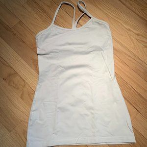 lululemon power y tank in white